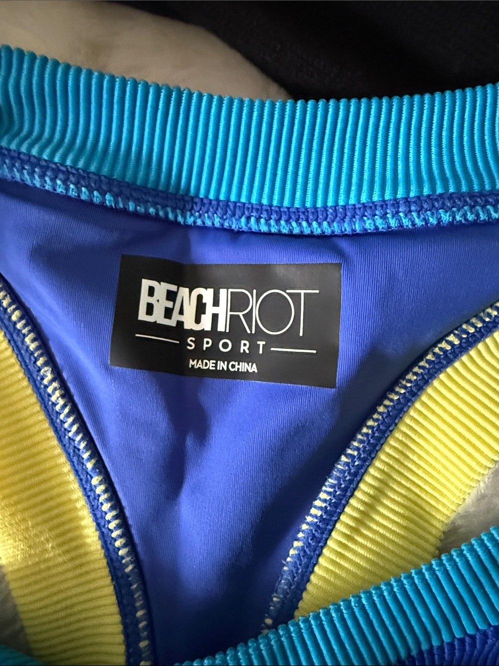 NWT Beach Riot Multicolor Ribbed Longline Sports Bra Size XL - Picture 4 of 5